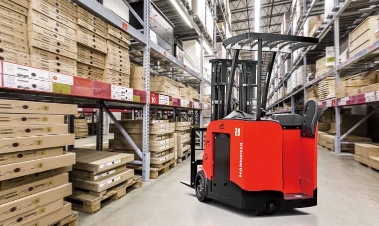 A Series 3-Wheel Stand-up Counterbalanced Lift Truck