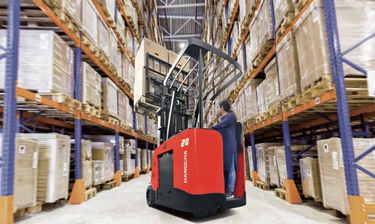 A Series 3-Wheel Stand-up Counterbalanced Lift Truck